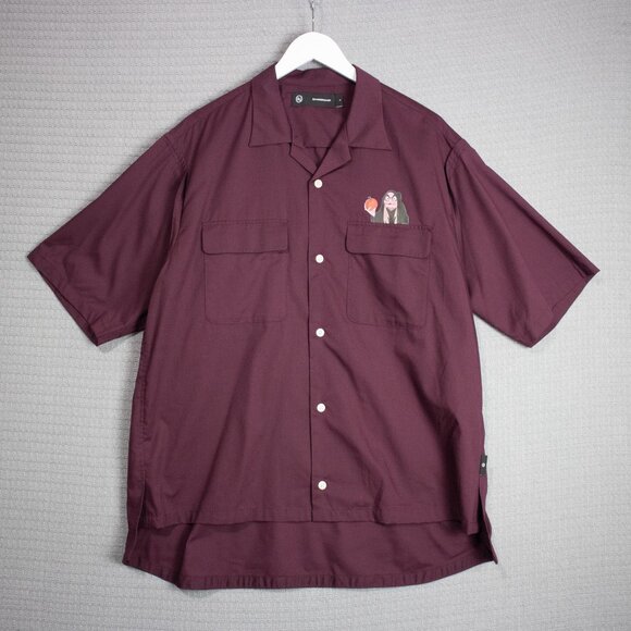 GU x Undercover Oversized Snow White Witch Camp Button Up - Picture 1 of 8